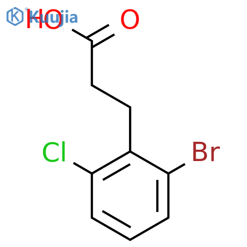 3-(2-bromo-6-chlorophenyl)propanoic acid structure