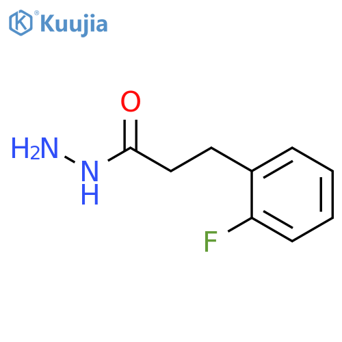 3-(2-fluorophenyl)propanehydrazide structure
