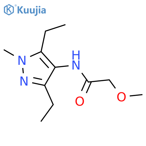 Acetamide, N-(3,5-diethyl-1-methyl-1H-pyrazol-4-yl)-2-methoxy- structure