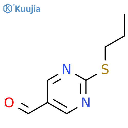 2-(Propylthio)pyrimidine-5-carbaldehyde structure