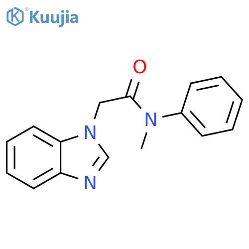 2-(1H-1,3-benzodiazol-1-yl)-N-methyl-N-phenylacetamide structure