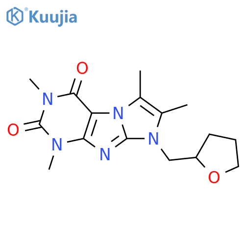 1,3,6,7-tetramethyl-8-(oxolan-2-yl)methyl-1H,2H,3H,4H,8H-imidazo1,2-gpurine-2,4-dione structure
