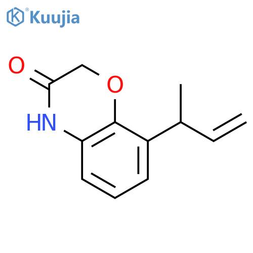 2H-1,4-Benzoxazin-3(4H)-one, 8-(1-methyl-2-propenyl)- structure