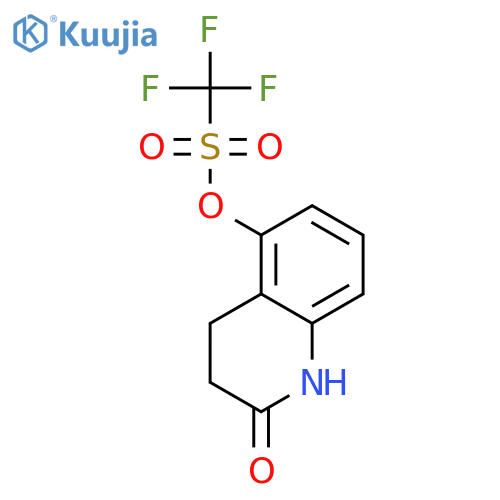 Methanesulfonic acid, trifluoro-, 1,2,3,4-tetrahydro-2-oxo-5-quinolinylester structure