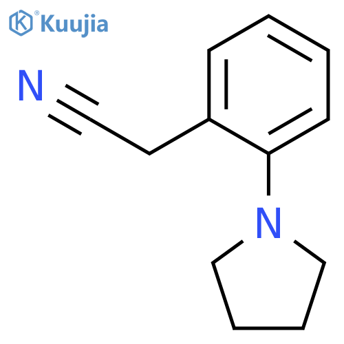 2-2-(pyrrolidin-1-yl)phenylacetonitrile structure