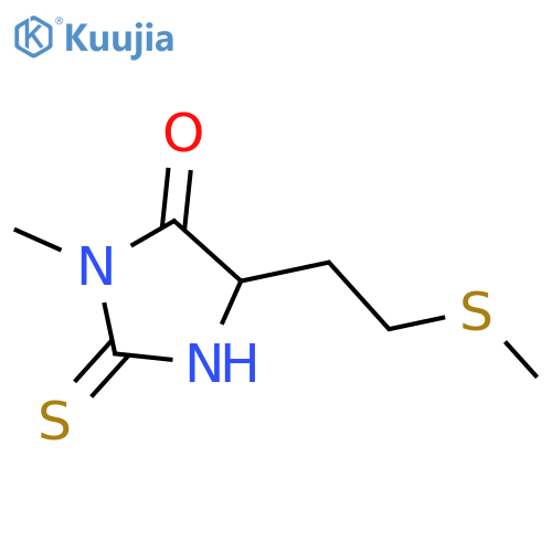 4-Imidazolidinone,3-methyl-5-[2-(methylthio)ethyl]-2-thioxo- structure