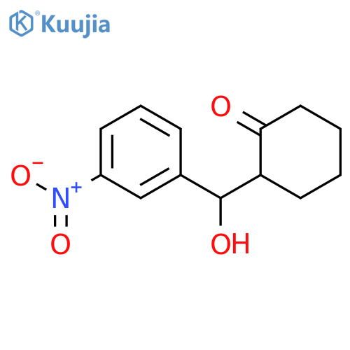 Cyclohexanone, 2-[(R)-hydroxy(3-nitrophenyl)methyl]-, (2S)- structure