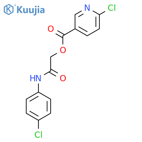 [2-(4-Chloroanilino)-2-oxoethyl] 6-chloropyridine-3-carboxylate structure