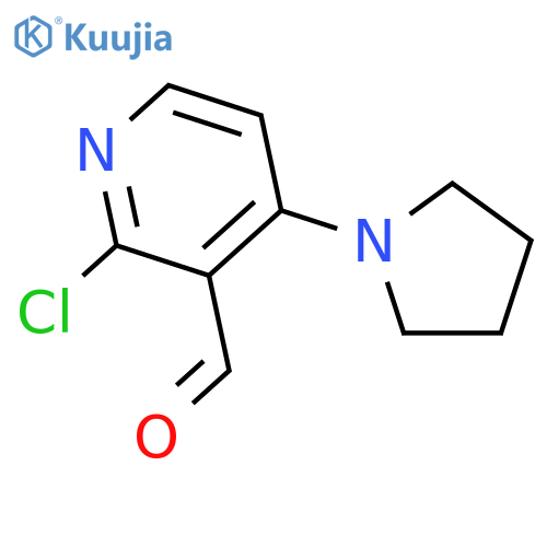2-chloro-4-(pyrrolidin-1-yl)pyridine-3-carbaldehyde structure