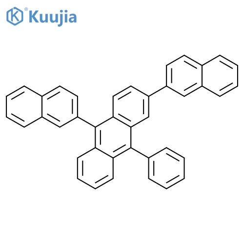 Anthracene, 2,10-di-2-naphthalenyl-9-phenyl- structure