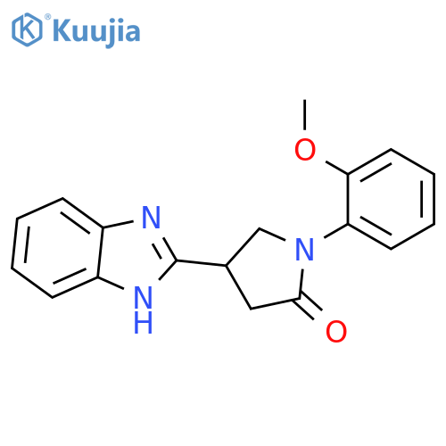 4-(1H-1,3-benzodiazol-2-yl)-1-(2-methoxyphenyl)pyrrolidin-2-one structure