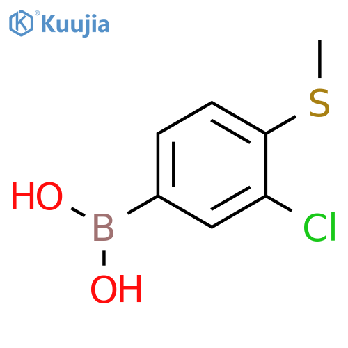 3-Chloro-4-(methylthio)phenylboronic Acid structure