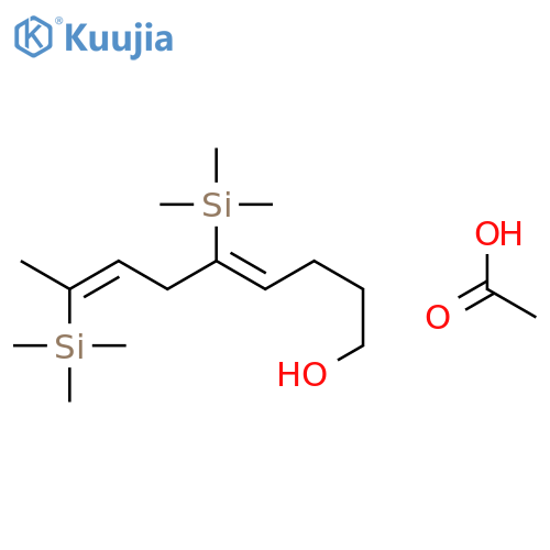 4,7-Nonadien-1-ol, 5,8-bis(trimethylsilyl)-, acetate, (4Z,7Z)- structure