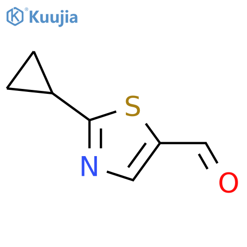 2-cyclopropyl-1,3-thiazole-5-carbaldehyde structure