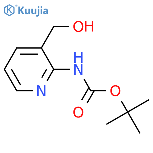 (3-Hydroxymethylpyridin-2-yl)carbamic acid tert-butyl ester structure