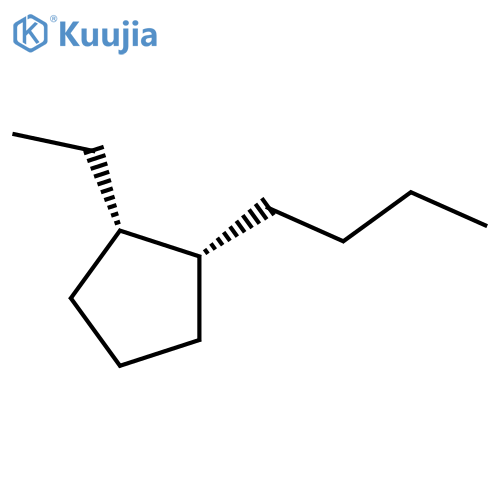Cyclopentane, 1-butyl-2-ethyl-, (1R-cis)- structure