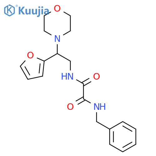 N'-benzyl-N-2-(furan-2-yl)-2-(morpholin-4-yl)ethylethanediamide structure