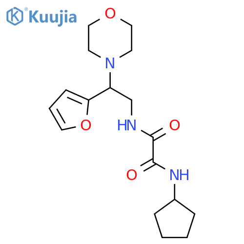 N-cyclopentyl-N'-2-(furan-2-yl)-2-(morpholin-4-yl)ethylethanediamide structure