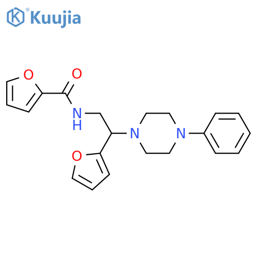 N-2-(furan-2-yl)-2-(4-phenylpiperazin-1-yl)ethylfuran-2-carboxamide structure