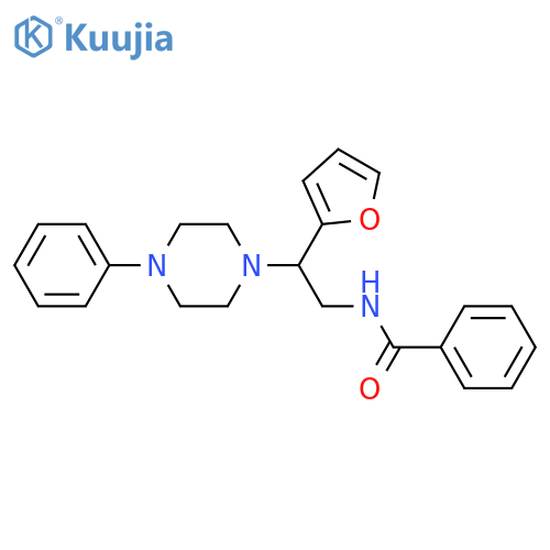 N-2-(furan-2-yl)-2-(4-phenylpiperazin-1-yl)ethylbenzamide structure