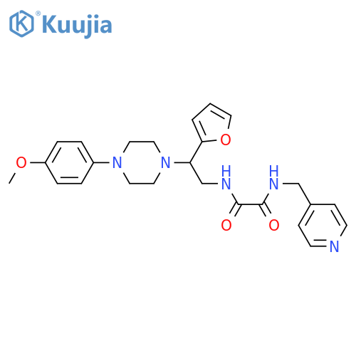 N-2-(furan-2-yl)-2-4-(4-methoxyphenyl)piperazin-1-ylethyl-N'-(pyridin-4-yl)methylethanediamide structure