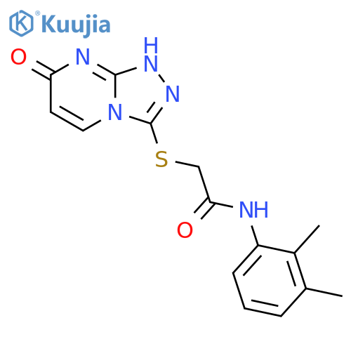 N-(2,3-dimethylphenyl)-2-({7-oxo-7H,8H-1,2,4triazolo4,3-apyrimidin-3-yl}sulfanyl)acetamide structure