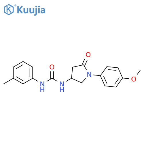 3-1-(4-methoxyphenyl)-5-oxopyrrolidin-3-yl-1-(3-methylphenyl)urea structure