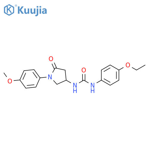 1-(4-ethoxyphenyl)-3-1-(4-methoxyphenyl)-5-oxopyrrolidin-3-ylurea structure