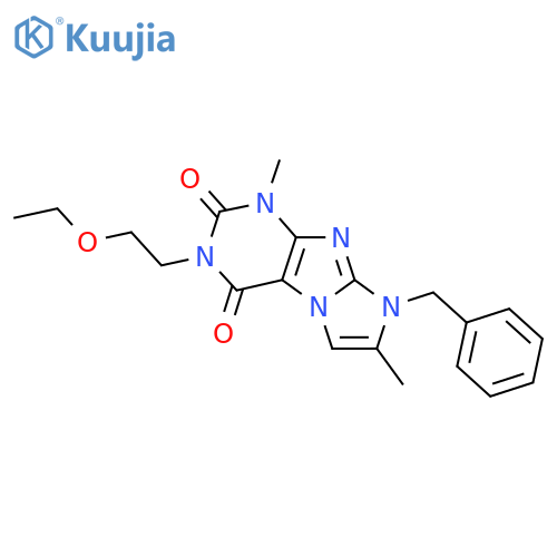 8-benzyl-3-(2-ethoxyethyl)-1,7-dimethyl-1H,2H,3H,4H,8H-imidazo1,2-gpurine-2,4-dione structure
