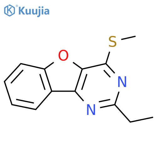 4-ethyl-6-(methylsulfanyl)-8-oxa-3,5-diazatricyclo7.4.0.0,2,7trideca-1(9),2(7),3,5,10,12-hexaene structure