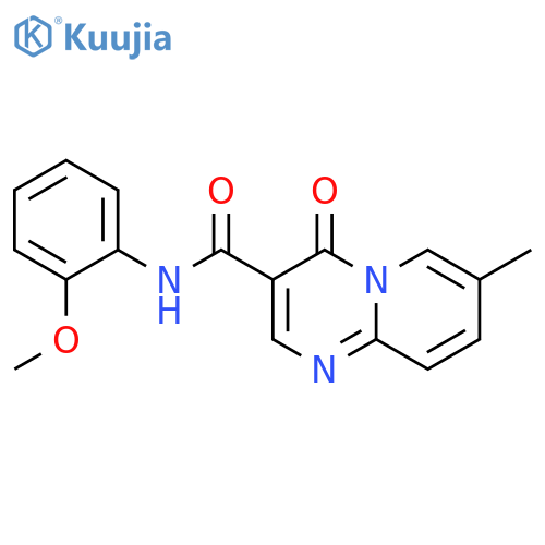 N-(2-methoxyphenyl)-7-methyl-4-oxo-4H-pyrido1,2-apyrimidine-3-carboxamide structure