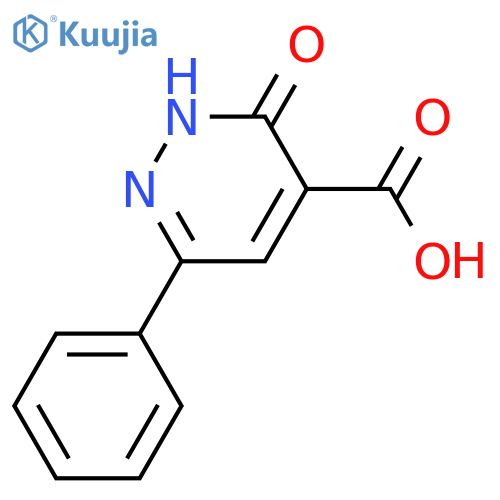 3-oxo-6-phenyl-2,3-dihydropyridazine-4-carboxylic acid structure