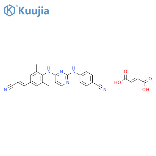 RILPIVIRINE FUMARATE SALT [1:1] structure