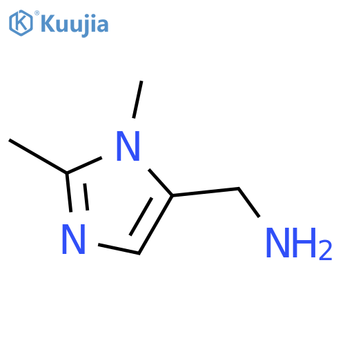 (1,2-dimethyl-1H-imidazol-5-yl)methanamine structure