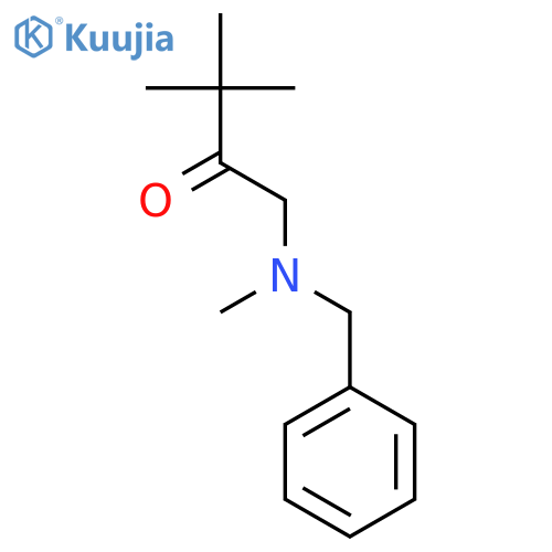 2-Butanone, 3,3-dimethyl-1-[methyl(phenylmethyl)amino]- structure