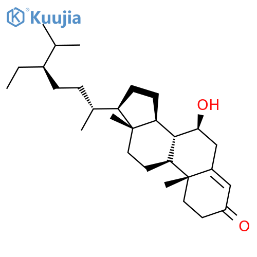Stigmast-4-en-3-one, 7-hydroxy-, (7b)- structure