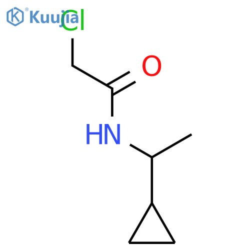 2-chloro-N-(1-cyclopropylethyl)acetamide structure