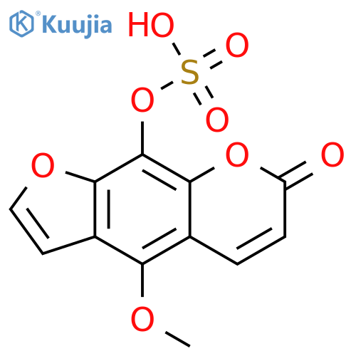7H-FURO[3,2-G][1]BENZOPYRAN-7-ONE, 4-METHOXY-9-(SULFOOXY)- structure