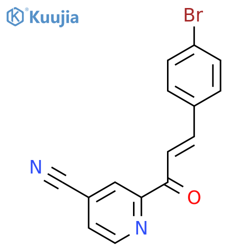 4-PYRIDINECARBONITRILE, 2-[(2E)-3-(4-BROMOPHENYL)-1-OXO-2-PROPENYL]- structure