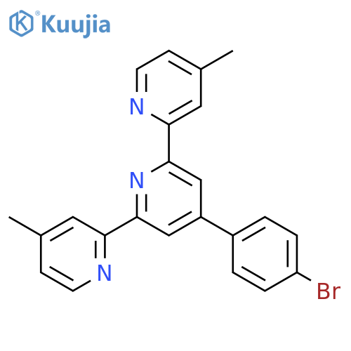 2,2':6',2''-TERPYRIDINE, 4'-(4-BROMOPHENYL)-4,4''-DIMETHYL- structure