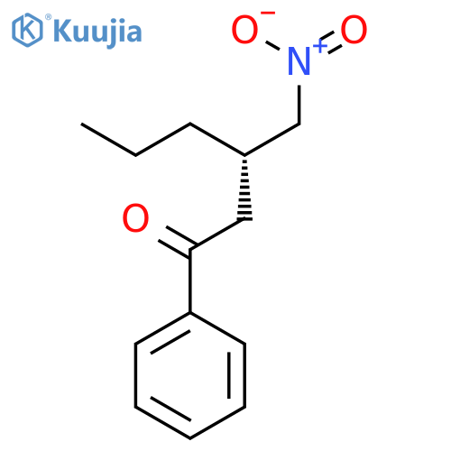 1-Hexanone, 3-(nitromethyl)-1-phenyl-, (3S)- structure