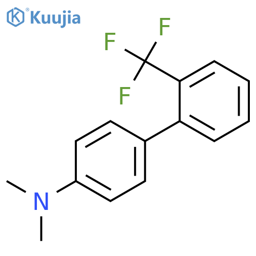 [1,1'-Biphenyl]-4-amine, N,N-dimethyl-2'-(trifluoromethyl)- structure