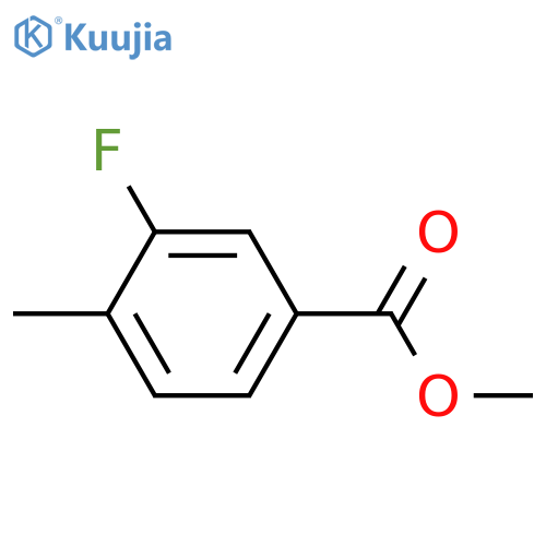 Methyl 3-fluoro-4-methylbenzoate structure