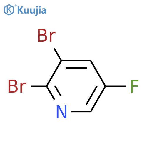 2,3-Dibromo-5-fluoropyridine structure