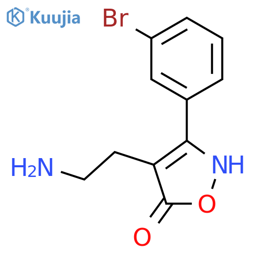 5(2H)-Isoxazolone, 4-(2-aminoethyl)-3-(3-bromophenyl)- structure