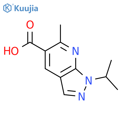 6-methyl-1-(propan-2-yl)-1H-pyrazolo3,4-bpyridine-5-carboxylic Acid structure