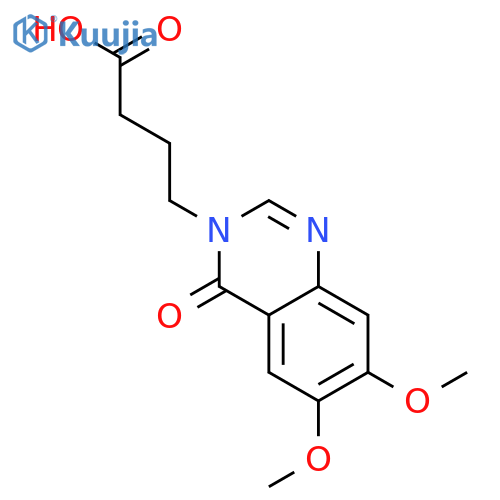 4-(6,7-Dimethoxy-4-Oxo-3,4-Dihydroquinazolin-3-Yl)Butanoic Acid structure