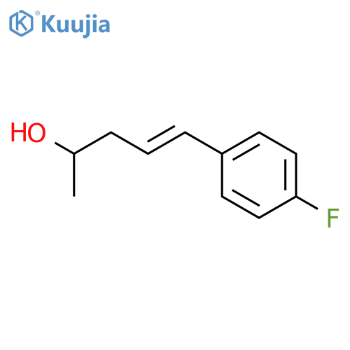 5-(4-fluorophenyl)pent-4-en-2-ol structure