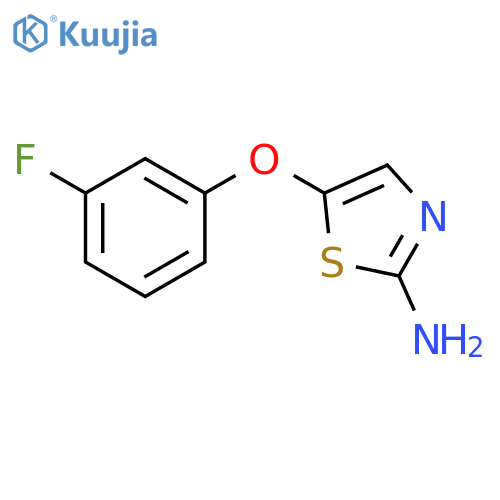 5-(3-fluorophenoxy)-1,3-thiazol-2-amine structure