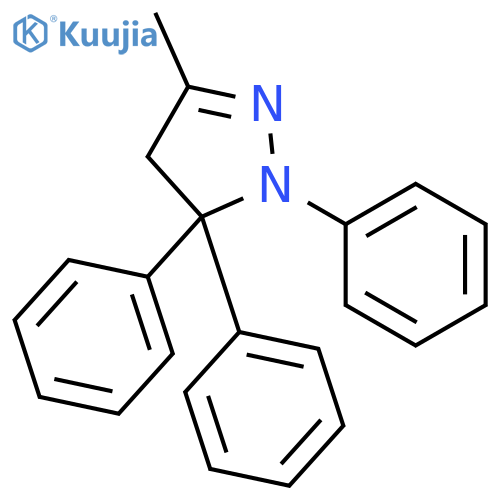 1H-Pyrazole, 4,5-dihydro-3-methyl-1,5,5-triphenyl- structure
